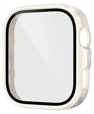 Produktbild von Für Huawei Watch Fit 4 Pro Kunststoff Watch Hülle + Tempered 9H Hart Glas Beige