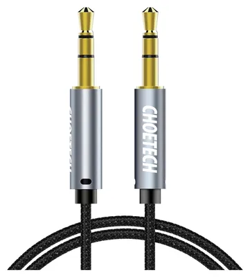 Immagine prodotto di Cavo Choetech Aux002 Mini Jack 3,5Mm (maschio) / Mini Jack 3,5Mm (maschio) 1,2M - Nero