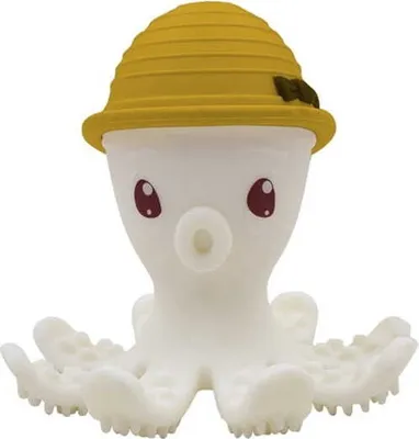 Image de Jouet de dentition en silicone Mombella Octopus jaune