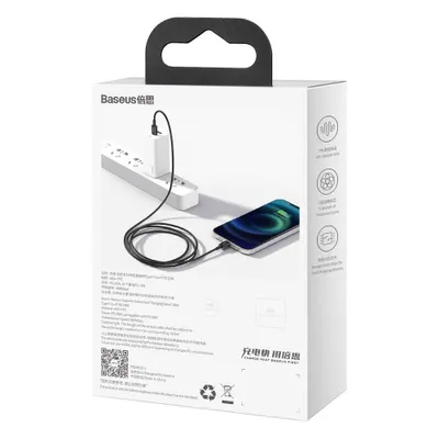Zdjęcie produktu dla Kabel Do Ładowarek Usb-C Do Lightning Baseus Superior Series, 20W, Pd, 2M (Czarny)