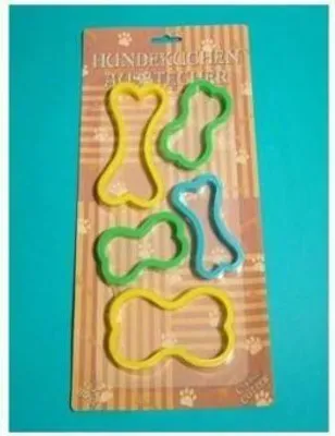 Produktbild von Ausstecher Hundekeks Knochen Hundekuchen backen mit Rezept Bone Cookie Backform Keksausstecher für Weihnachtsgebäck