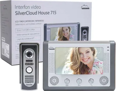Immagine prodotto di Interfaccia video PNI SilverCloud House, schermo LCD da 7 pollici, telecamera esterna