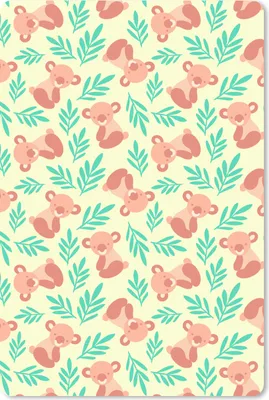 Produktbild von MuchoWow® Mauspad Mousepad Dschungel - Muster - Koala - Tier 18x27 cm - Mousepads - Maus Mat - Pad - Mausunterlage
