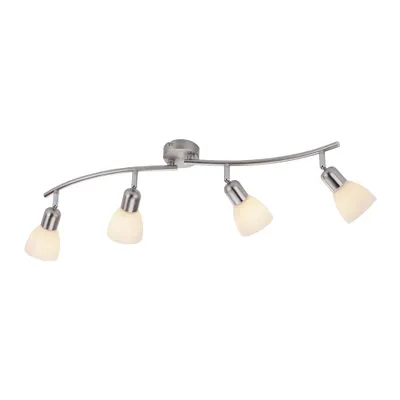 Produktbild von Deckenleuchte, 4 flammig, silber, verstellbar, L 90 cm
