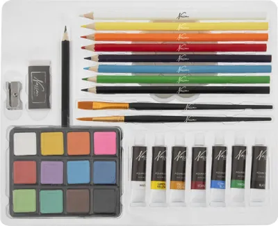 Immagine prodotto di Set di pittura ad acquerello 34 pezzi in confezione regalo