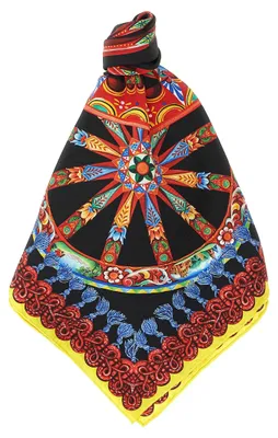 Produktbild von Dolce & Gabbana Schal aus Seide in Mehrfarbig