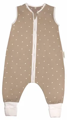 Produktbild von MOYO Sommer-Schlafsack mit Füßen Zarter Tupfen Taupe, Gr. 100 cm