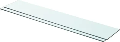 Produktbild von Regalböden 2 Stk. Glas Transparent 80x15 cm