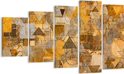 Produktbild von Bild auf Leinwand - Leinwandbild - Abstraktion modern - 100x60cm - Wand Bild - Wanddeko - Leinwanddruck - Bilder - Kunstdruck - Wanddekoration - Leinwand bilder - Wandkunst - EG100x60-4021