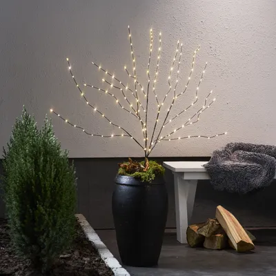 Produktbild von LED Leuchtbaum REEDY - 160 warmweisse LED - H: 90 cm - Trafo - für Außen - schwarz