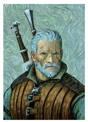 Image de Affiche "GERALT VAN GOGH ART" (The Witcher)