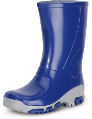 Produktbild von Ladeheid Kinder Mädchen Jungen Gummistiefel Regenschuhe LARB015 (Kornblume Grau, 25)