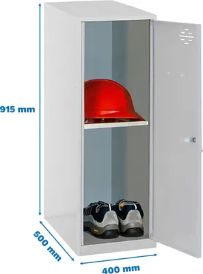 Produktbild von Simonrack Spind SIMONLOCKER DISM grau 8425437119439, 1 Schließfach 40,0 x 50,0 x 91,5 cm