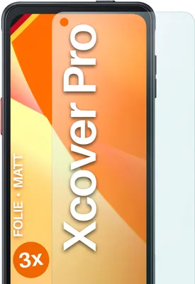 Produktbild von moex® 3x Schutzfolie kompatibel mit Samsung Galaxy Xcover Pro - Displayschutzfolie Anti Reflex Folie, Matt
