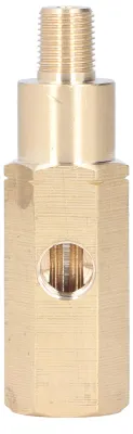 Image de Adaptateur pour manomètre d'huile 1/8 pouce, raccord en T en laiton, capteur, universel pour les modifications automobiles