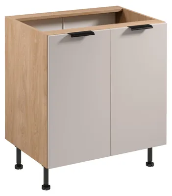 Produktbild von Unterschrank SALERNO – Breite 80 cm, Eiche/Beige