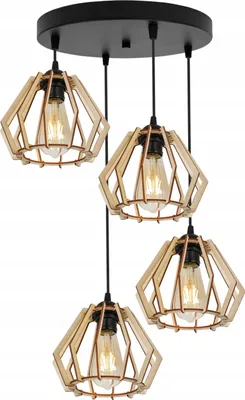Produktbild von Moderne Led-Deckenhängelampe Aus Holz