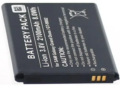Immagine prodotto di Batteria per Samsung GT-I9060 agli ioni di litio, 3,8 V, 2100 mAh, nera.