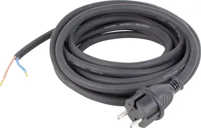Zdjęcie produktu dla as-Schwabe Kabel połączeniowy do wiertarki 3m gumowy 2x1.5mm² 230V 16A czarny IP44