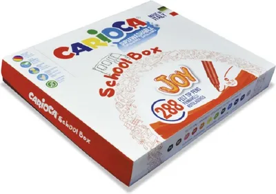 Produktbild von Carioca 42826/A, 12 Farben, Schwarz, Blau, Braun, Dunkles Grau, Grau, Hellblau, Hellgrün, Orange, Pink, Rot, Rose, Gelb, 2,6 mm, 288 Stück(e), Pappkarton