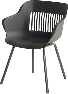 Produktbild von Hartman Outdoor 2er Set Gartenstühle Jill Rondo Anthrazit/Anthrazit
