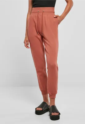 Image de Urban Classics TB4086 | Ladies Organic High Waist Sweat Pants Pantalon de jogging femme - Couleur : Terracotta - Taille : 3XL