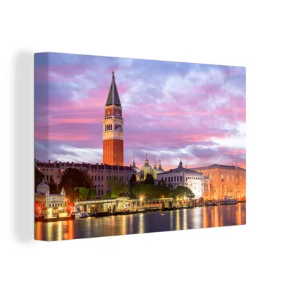 Produktbild von OneMillionCanvasses® - Leinwandbilder - 150x100 cm, Venedig - Architektur - Italien, Wandbilder Kunstdruck Wanddekoration