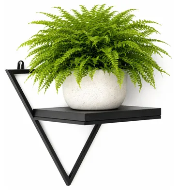 Produktbild von HowHomely | Blumenständer - Pflanzenständer - schwarz - 28 x 28 x 18 cm - modern