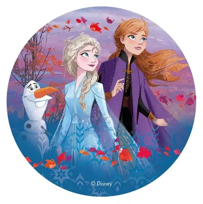 Produktbild von Frozen Tortenaufleger - 20cm Oblate Geburtstag
