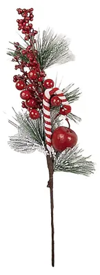 Obrázok produktu pre Vianočná dekorácia Clayre & Eef 12 x 9 x 40 cm, biela, plast