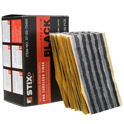 Produktbild von STIX 50x Butyl-Vulkanisierungsstreifen, 100 x 6 mm, Schwarz, Reifenreparatur-Set