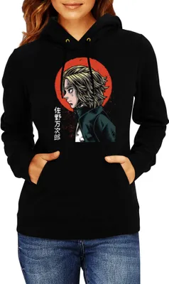 Produktbild von Damen Kapuzenpullover Japan Anime Manga Tokyo Anime Revengers Manjiro Sano, Lady L / Schwarz