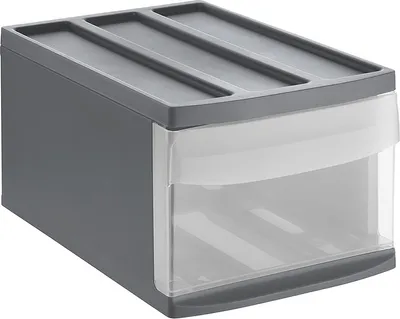 Produktbild von Rotho Schubladenbox M SYSTEMIX Schublade 12 L - Aufbewahrungsbox 25,5 x 39,5 x 20,3 cm - Organizer aus Kunststoff - stapelbar und erweiterbar