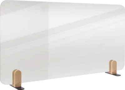 Produktbild von Legamaster ELEMENTS Tischtrennwand transparent 60x120cm Halterungen, Schreibtisch-Trennwand, Transparent, 1200 x 5 mm, Polymethylmethacrylat (PMMA),C158462, 1200 mm