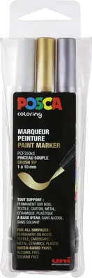 Image de POSCA PCF350/3A GSW POSCA Marqueur pigmentaire PCF-350, boîte de 3