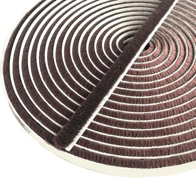Image de Rouleaux adhésifs, rouleaux pour portes roulantes, marron, 10 m (L) x 9 mm (l) x 15 mm (P)