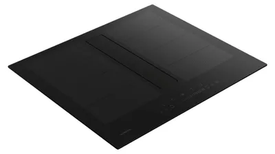 Produktbild von Klarstein Chef-Fusion Induktionskochfeld Mit Dunstabzug - 60 cm, 600 m³/h, 6400 W, Flexzone,  A, Touch-Bedienung, Platzsparend, Schwarz, Induktionskochplatte