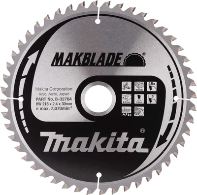 Produktbild von Makita HM-Kreissägeblatt, MAKBLADE, TCT TCT - 216 x 30 mm - 48 Zähne - Holz