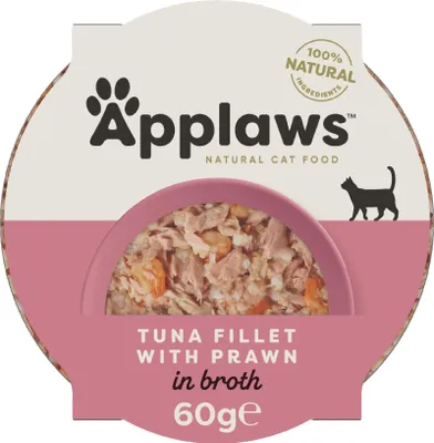 Produktbild von Applaws 7002CE-A, Adult, jede Rasse, Garnele, Thunfisch, 60 g