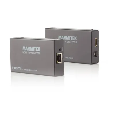 Produktbild von HDMI Extender LAN - Marmitek MegaView 90 - CAT 5e/6 Kabel oder Netzwerk (IP/LAN) - 1080p - 120m - Zusätzliche Empfänger Möglich - HDMI Extender Über Vorhandenes Netzwerk - Plug & Play