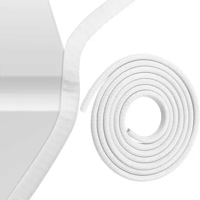 Productafbeelding van Autodeurrandbeschermer, U-vormig, rubber, wit, 14,8 voet