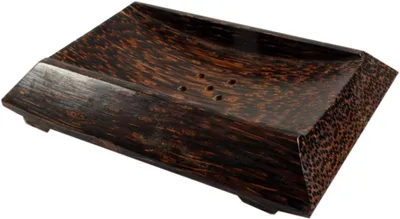 Produktbild von Kokosholz Seifenschale Eckig, Braun, 2*12*8 cm, Seifenschalen