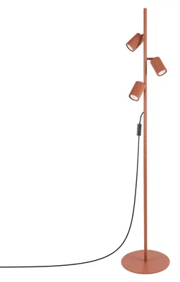 Image de Lampadaire KARBON 3, ocre et rouge, 3xGU10, 10 W, aluminium, 155 x 30 x 30 cm, Sollux Lighting