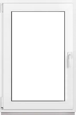 Produktbild von Framex Kellerfenster Fenster Kunststofffenster Weiß Breite x Höhe 80 x 120 cm (800 x 1200 mm) 3-Fach (32 mm) Dreh Kipp DIN Links - Premium