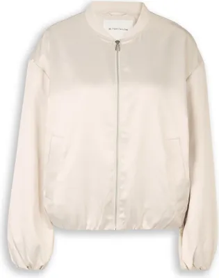 Produktbild von Satin Blouson Jacke mit Bomberkragen