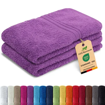 Produktbild von 2er-Set ARIZONA Handtuch-Serie von AR Line – 100% Baumwolle, 500 g/m², 2er-Set Gästetücher 30x50 cm, Farbe: Orchidee