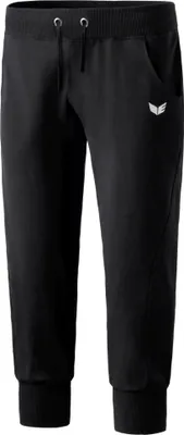 Produktbild von Erima 3/4 Sweathose Mit Bündchen Damen - Schwarz  | Größe: 34
