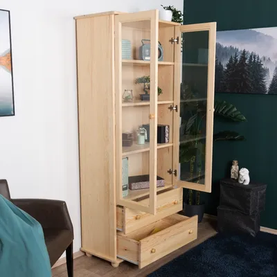 Produktbild von Vitrine Massivholz