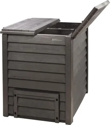 Produktbild von Thermo-Wood 400 L brauner Komposter + Bodengitter.