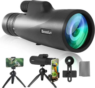 Produktbild von Famanu Monokular Teleskop 30x50 HD mit Telefonadapter und Stativ - Für Vogelbeobachtung und Wandern